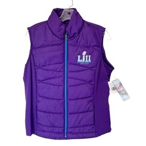 NFL Super Bowl LII Purple Vest Size Medium